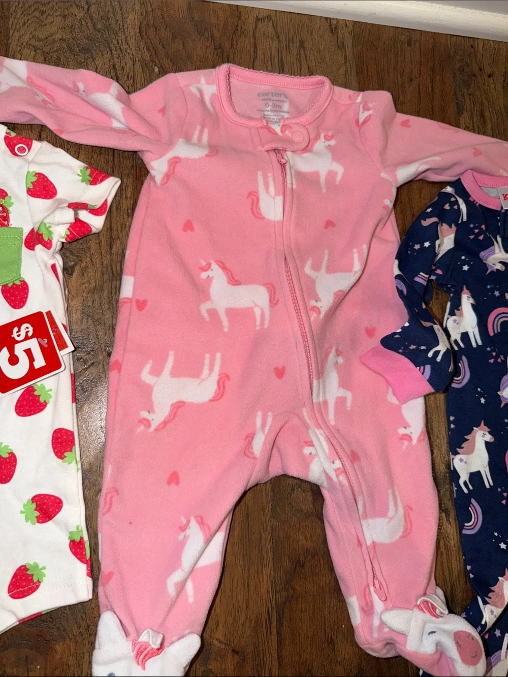 Kidgets 0-3 Month Baby Girl One-Piece Pajamas & Rompers NWT